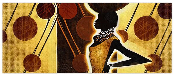 Egy ősi művészeti festmény képe (120x50 cm)