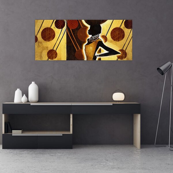 Egy ősi művészeti festmény képe (120x50 cm)