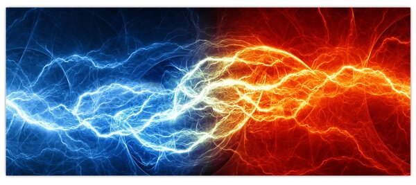 Az elektromos feszültség képe (120x50 cm)