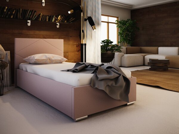 FLEK 5 egyszemélyes ágy 80x200 - rózsaszín