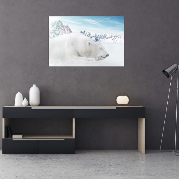 Kép - Jegesmedve (90x60 cm)