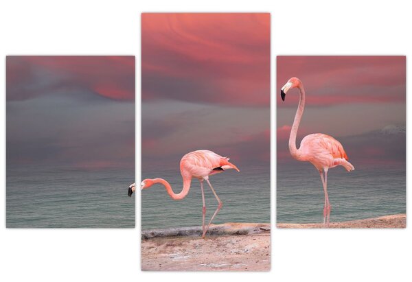 Flamingók képe (90x60 cm)