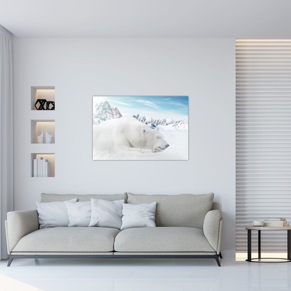 Kép - Jegesmedve (90x60 cm)