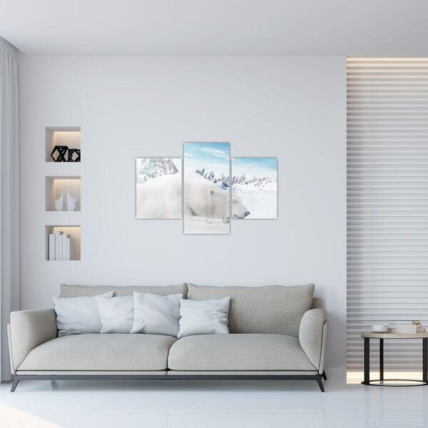 Kép - Jegesmedve (90x60 cm)