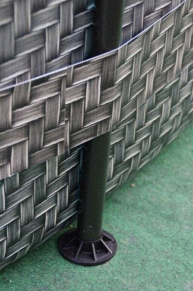 Marimex Florida 366x99cm rattan mintás Fémvázas medence (10340213) - szürke