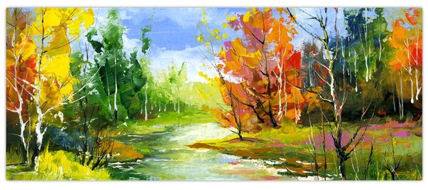 Kép - Tájfestés (120x50 cm)
