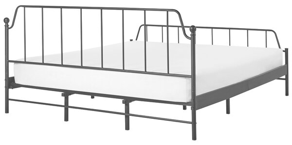 Ágy Fém MAURESSAC 180 x 200 cm Fekete
