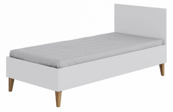 Kubi gyerekágy, méret: 180x80, szín: fehér, matrac nélkül, ágynaműtartó fiók nélkül