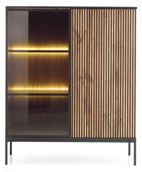 SENTO WT104 vitrines komód - fekete