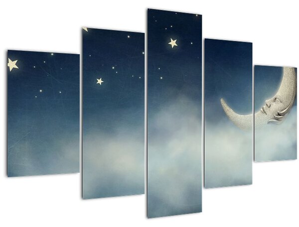 Kép - Hold csillagokkal (150x105 cm)