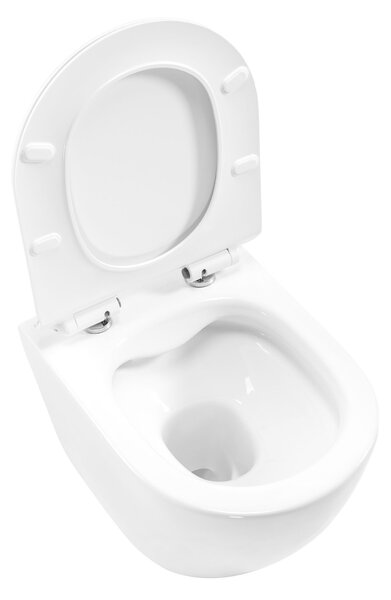 Rea, Fali WC csésze készlet REA CARLO Flat Mini Rimless + fali bidé REA CARLO Mini, KPL-C2760