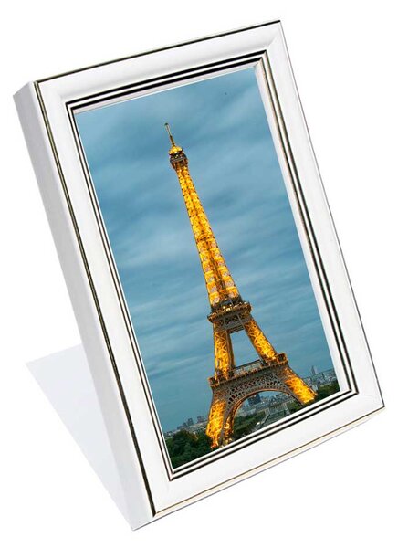 Párizs képkeret arany-fehér-arany