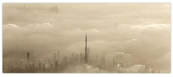 Egy város képe a felhőkben (120x50 cm)
