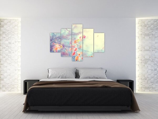 Kép - Levelek a jégben (150x105 cm)