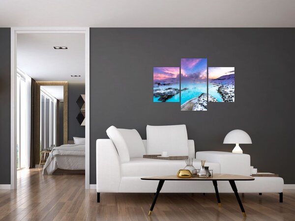 Kép - kék lagúna, Izland (90x60 cm)