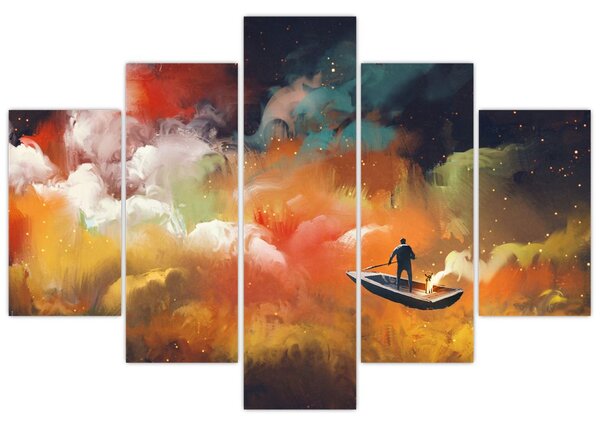 Kép - Az űrben úszó ember (150x105 cm)
