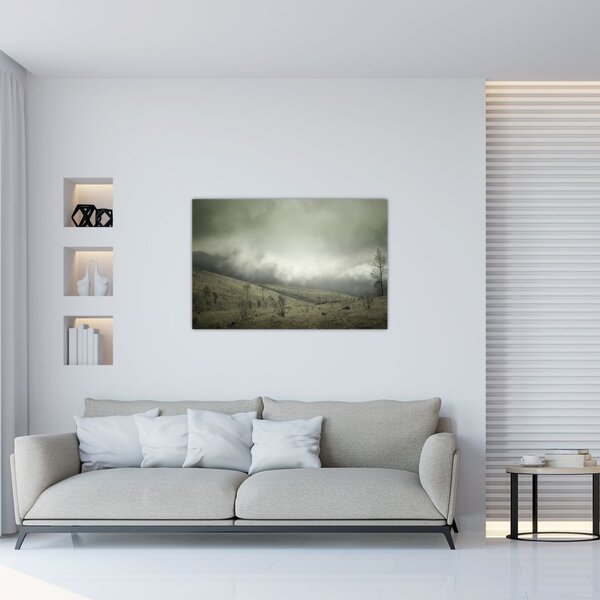 A vihar előtti táj képe (90x60 cm)