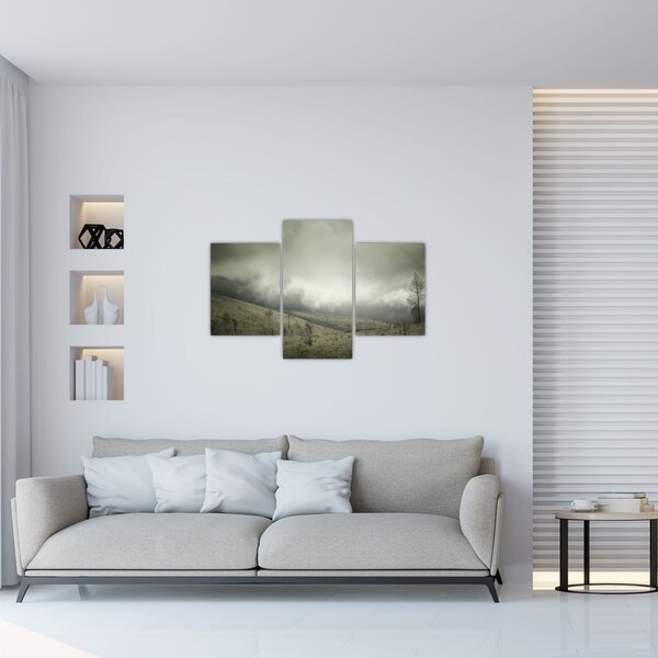 A vihar előtti táj képe (90x60 cm)