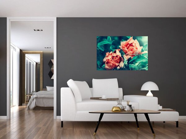Tavaszi virágok képe (90x60 cm)
