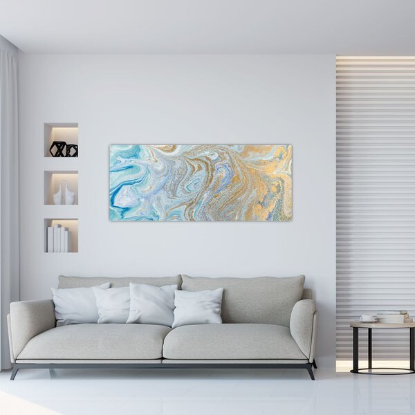 Kép - Kék márvány (120x50 cm)