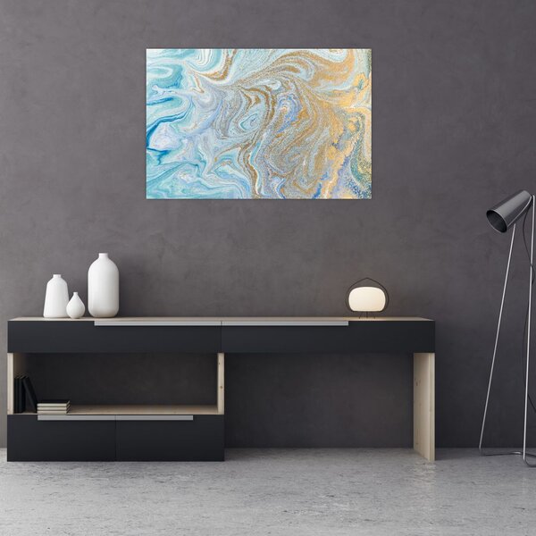 Kép - Kék márvány (90x60 cm)