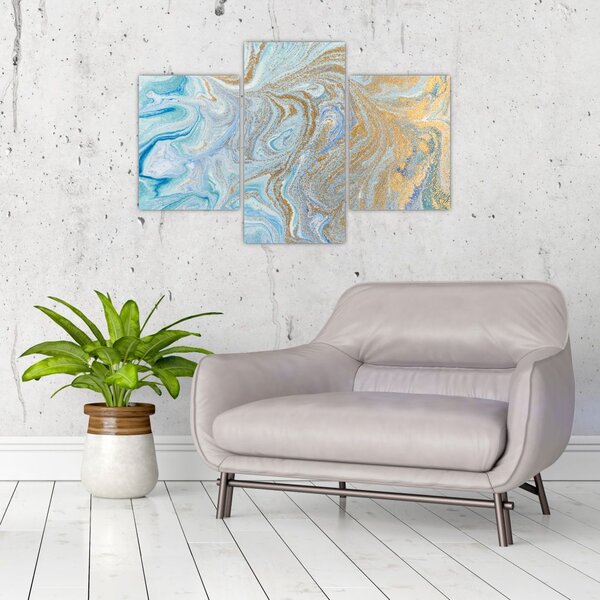 Kép - Kék márvány (90x60 cm)