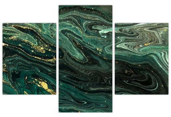 Kép - Zöld márvány (90x60 cm)