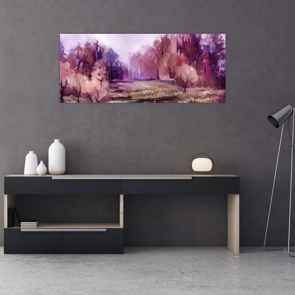 Kép - Őszi tájképfestés (120x50 cm)