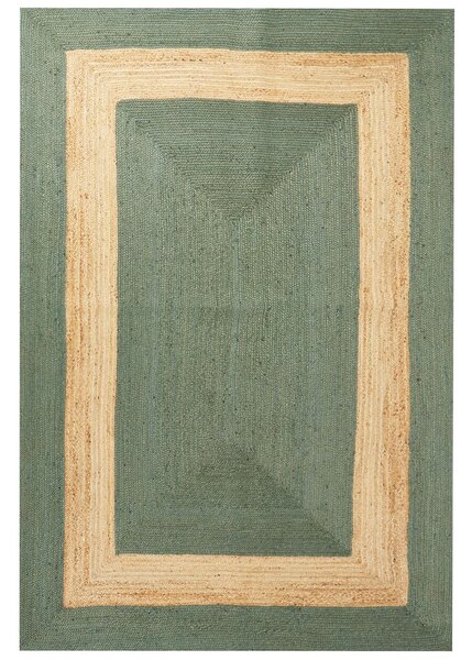 Zöld jutaszőnyeg 200 x 300 cm KARAKUYU
