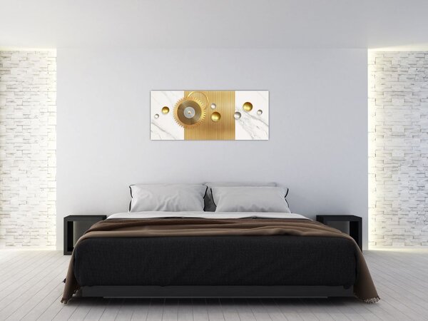 Kép - Gyöngyök márványon (120x50 cm)