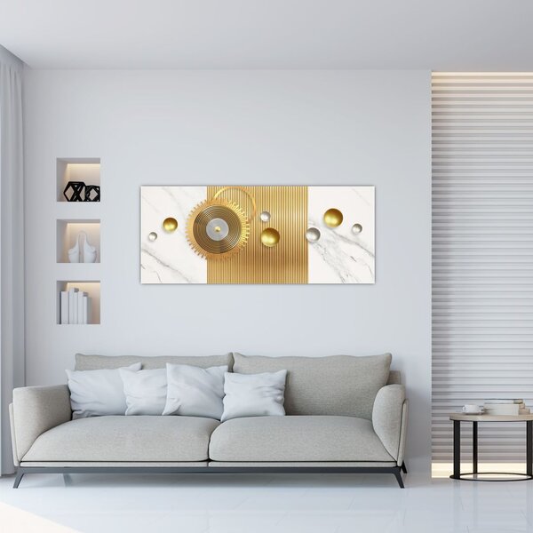 Kép - Gyöngyök márványon (120x50 cm)