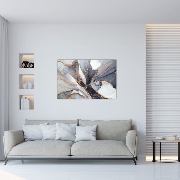 Kép - Szürke márvány (90x60 cm)