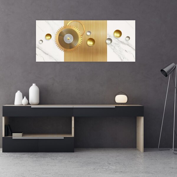Kép - Gyöngyök márványon (120x50 cm)