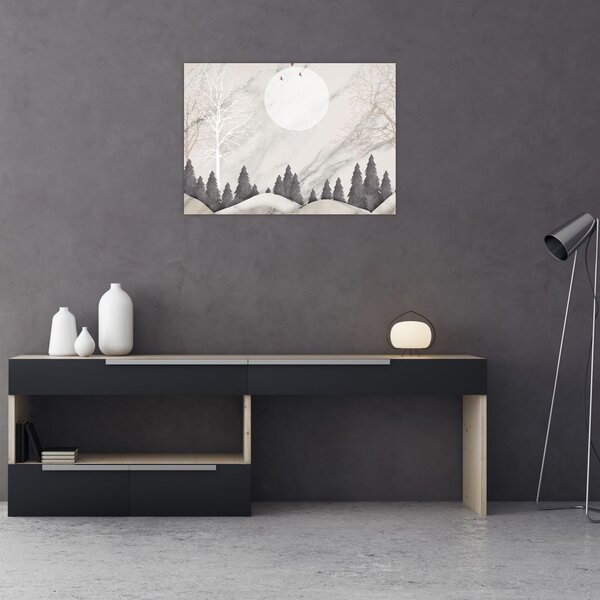 Kép - Téli táj (70x50 cm)