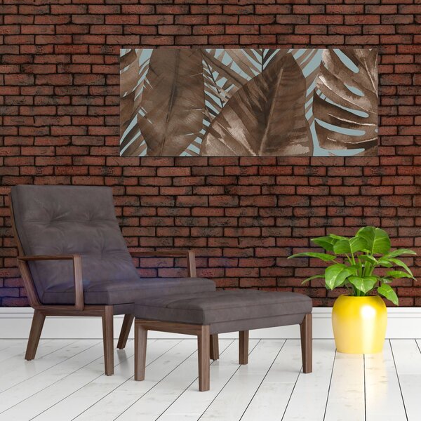 Kép - Pálma levél, akvarell (120x50 cm)