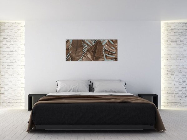 Kép - Pálma levél, akvarell (120x50 cm)