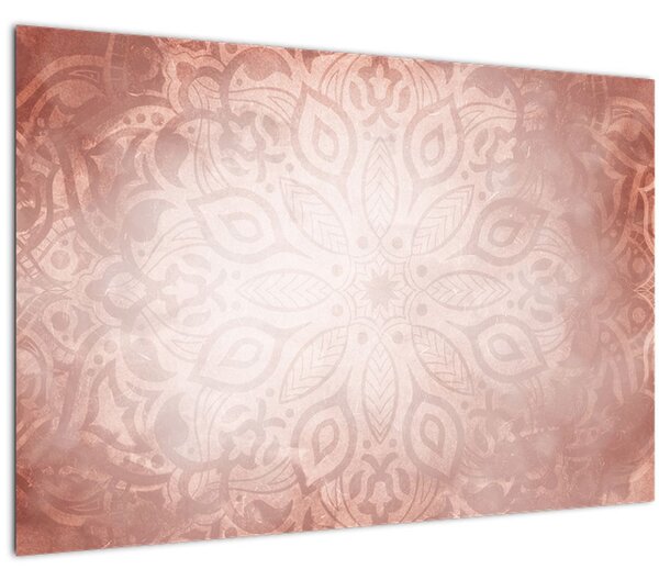 Kép - Rózsaszín mandala (90x60 cm)
