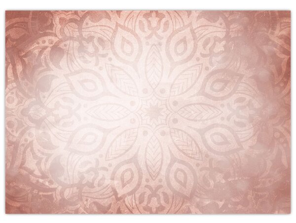 Kép - Rózsaszín mandala (70x50 cm)