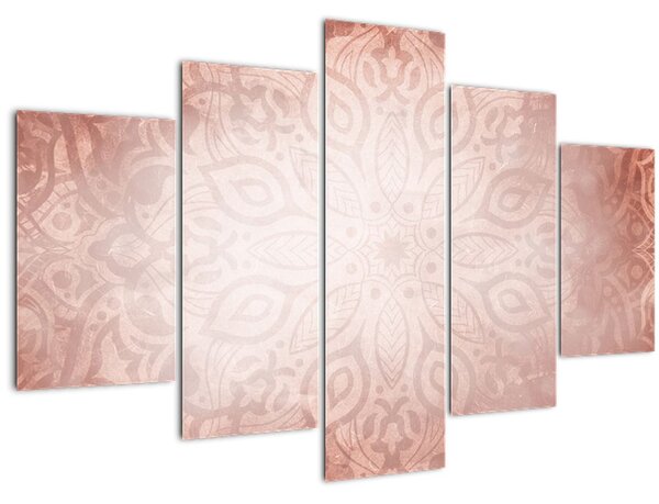 Kép - Rózsaszín mandala (150x105 cm)