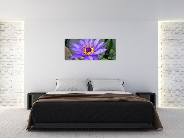 Kép - Lila virág (120x50 cm)