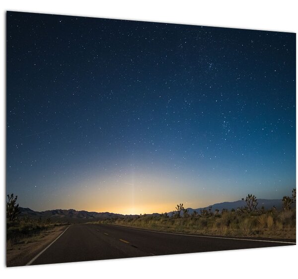 Kép - Éjszaki ég az út felett (70x50 cm)