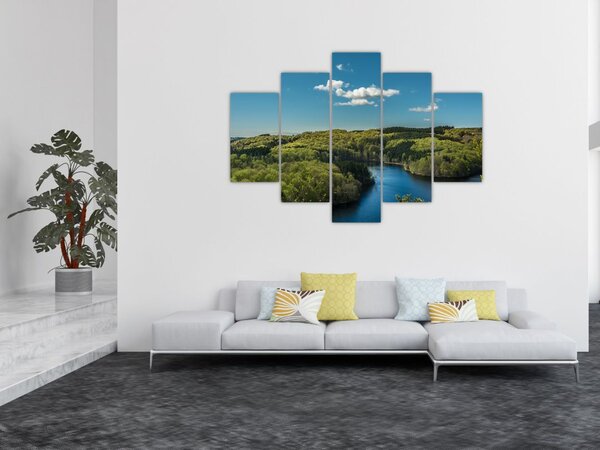 Kép - Tó az erdőben (150x105 cm)