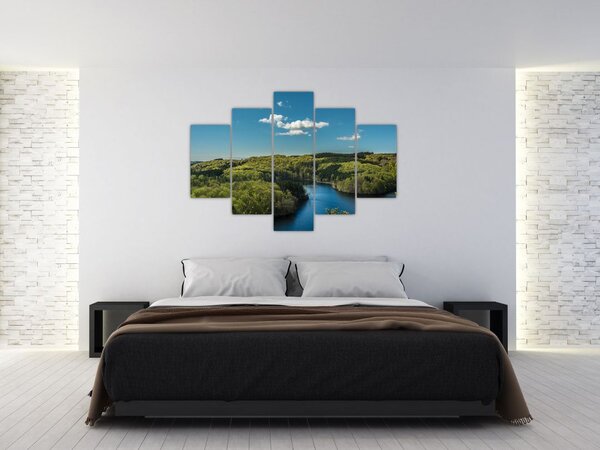 Kép - Tó az erdőben (150x105 cm)