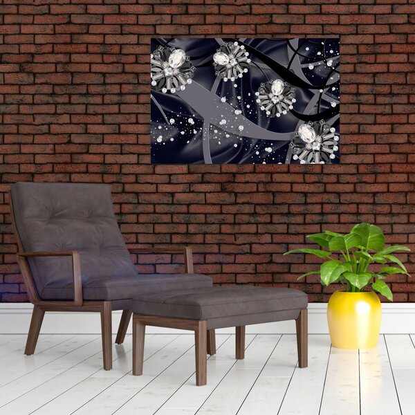 Kép - Gyémántok a térben (90x60 cm)