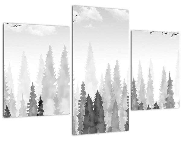 Kép - Erdei csúcsok (90x60 cm)