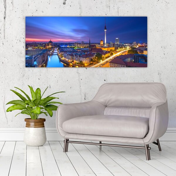 Kép - Kék ég Berlin felett (120x50 cm)