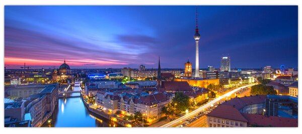 Kép - Kék ég Berlin felett (120x50 cm)