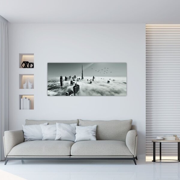 Kép - Felhőkarcolók Dubaiban (120x50 cm)
