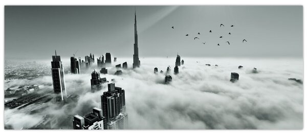 Kép - Felhőkarcolók Dubaiban (120x50 cm)