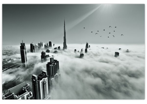 Kép - Felhőkarcolók Dubaiban (90x60 cm)